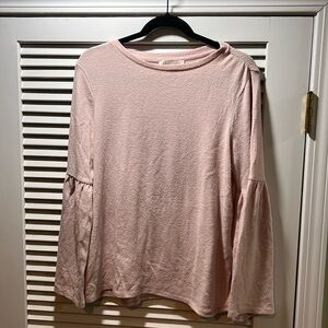 Philosophy long sleeve pink top